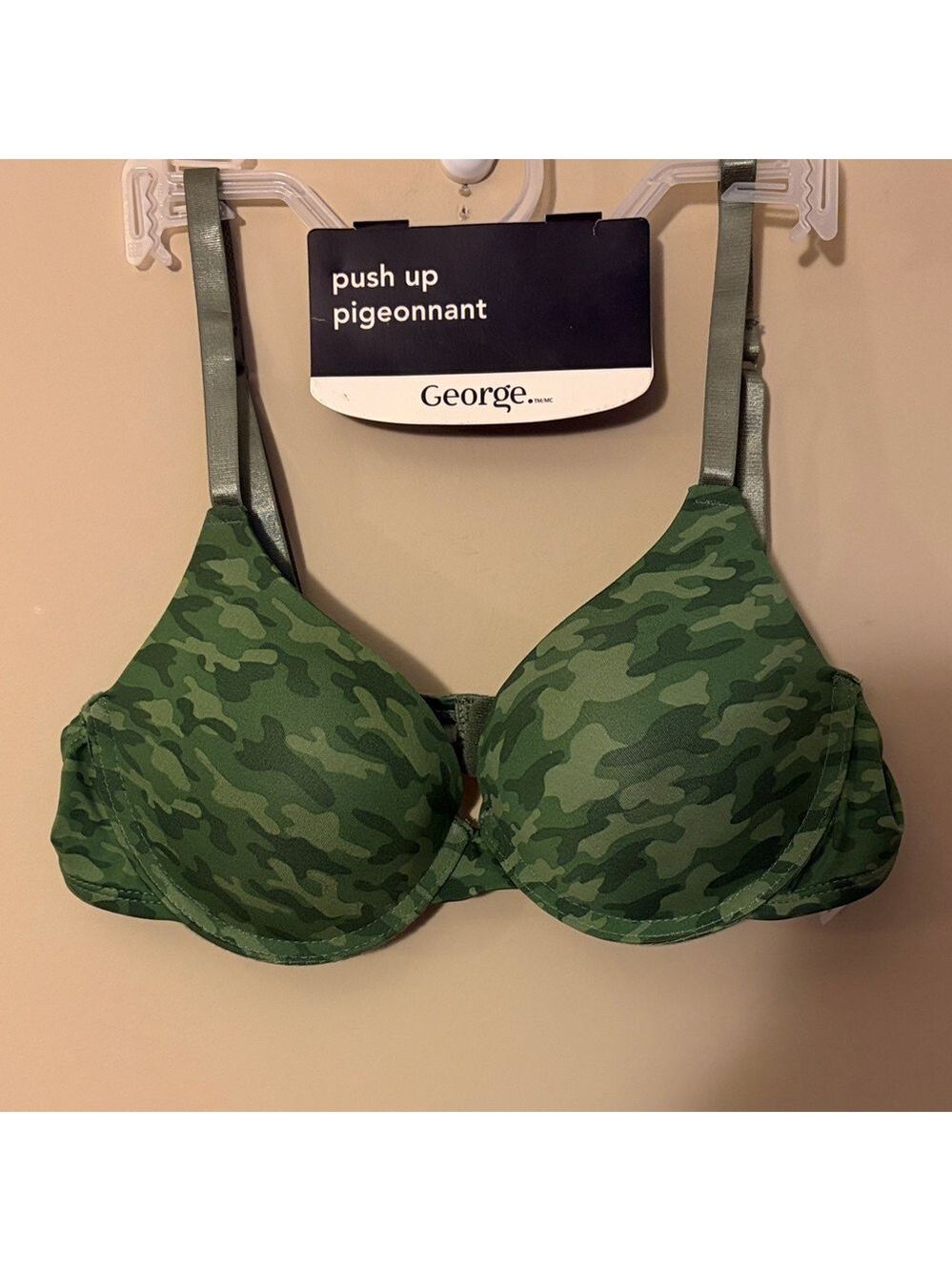George Green Camouflage Push-Up Bra